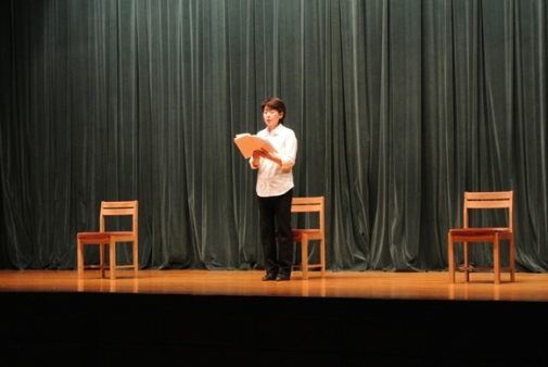 平成25年7月6日　こころで聴く三島由紀夫Ⅱ　短篇「伝説」朗読の様子